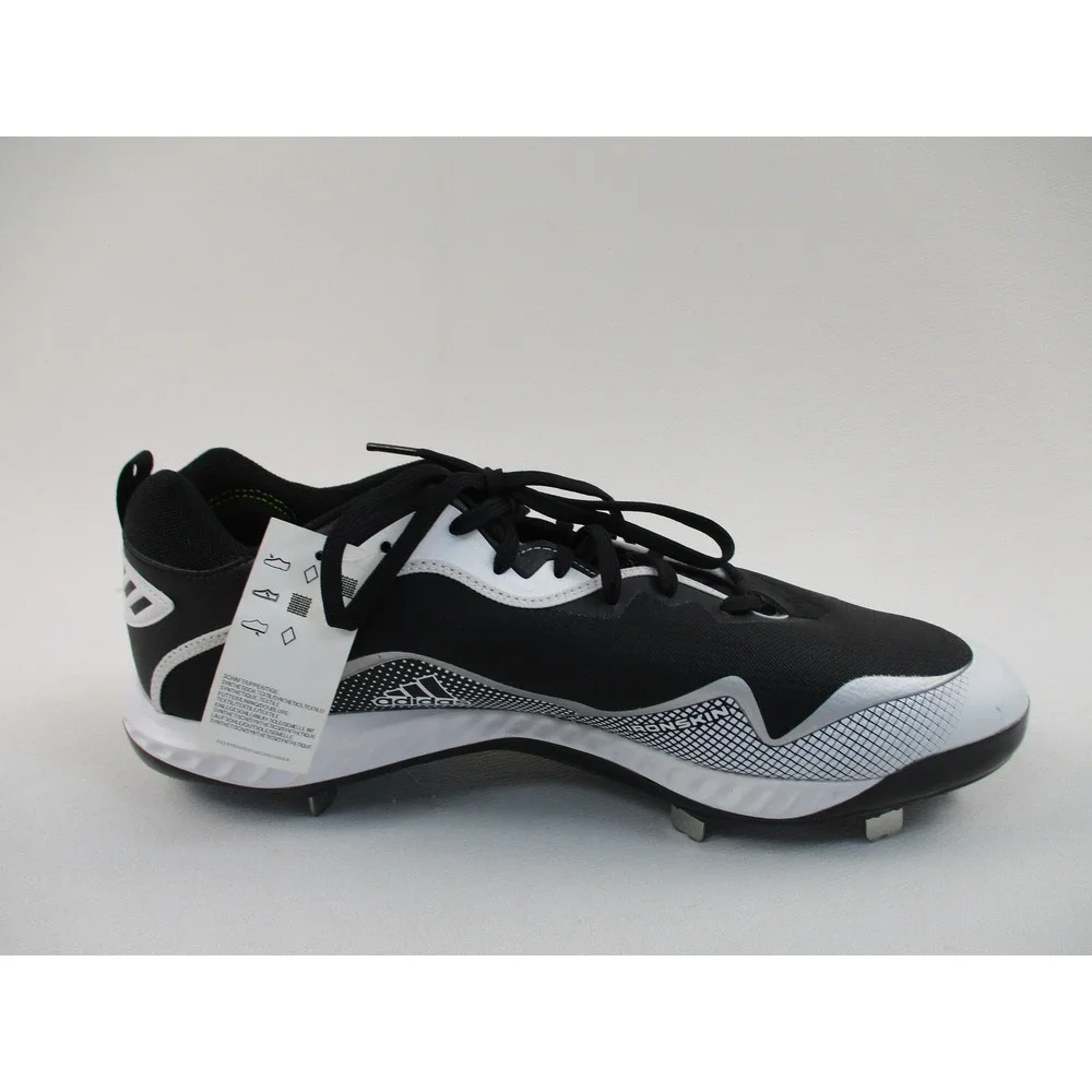 Adidas Baseball Cleats Mens 17 Black Afterburner 8 Metal Spikes EG7611